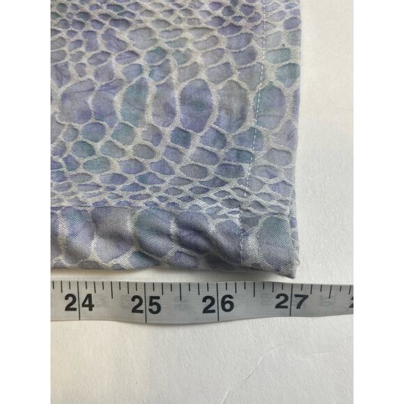 NWT Lucy Paris Light Blue Periwinkle Raised Snake Print Pants Size Medium - Picture 9 of 9